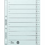 Zoom Produkt-Bild: Leitz 1654-00-85 Trennbl&auml;tter A4, ge&ouml;st 200g/qm Inh.100, grau