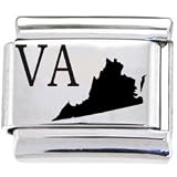  : Body Candy Italian Charms Laser Abbreviated - VIRGINIA
