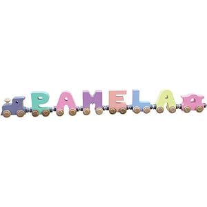 6 Letter Pastel NameTrain by 