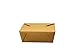 Take Out Containers Easy Fold & Close (Pack of 50) Box #8 Kraft Paper with Poly-coated Inside To-go Containers [48oz - 5.9” x 4.6” x 2.4”]
