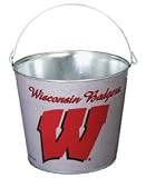 Wisconsin Badgers Metal 5 Quart Pail