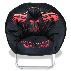 Kitchen: Star Wars. Darth Vader Kid Size Saucer Chair with Carry Case