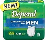 Depends Underwear for Men - Small - Case of 72