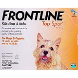 6 PACK Frontline Top Spot Orange: For Dogs up to 22 lbs.