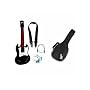 Tiger Electronics Power Tour BLACK Electric Guitar With Carry Case and Instructional DVD