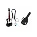 Tiger Electronics Power Tour BLACK Electric Guitar With Carry Case and Instructional DVD