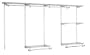 Rubbermaid 3G59 Configurations 4-to-8-Foot Classic Custom Closet Kit, Titanium
