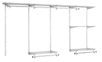 Rubbermaid 3G59 Configurations 4-to-8-Foot Classic Custom Closet Kit, Titanium