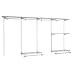 Rubbermaid 3G59 Configurations 4-to-8-Foot Classic Custom Closet Kit, Titanium