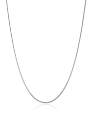 18k Gold 1.2mm D-Cut Snake Chain Necklace