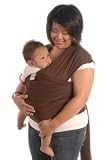 Moby Wrap Original 100% Cotton Solid Baby Carrier, Chocolate
