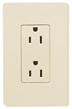 Light Almond Lutron 15amp Designer Receptacle