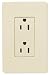 White Lutron 15amp Designer Receptacle