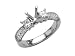 0.55 cts Princess Diamonds Engagement Ring - Platinum, 14kt White or Yellow Gold