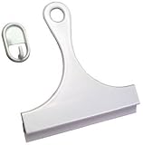 Alsons #PS8813 White Plastic Shower Squeegee