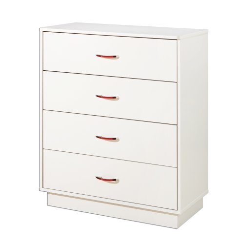 South Shore Furniture, Logik Collection, 4 Drawer Chest, Pure White