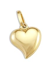Classic Heart Love Pendant 14k Yellow Gold Charm