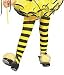 Yellow and Black Striped Childrens Tights - Bee Costume Tights