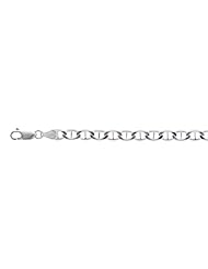 Sterling Silver Rhodium Plated Flat Mariner Chain (4.5mm)
