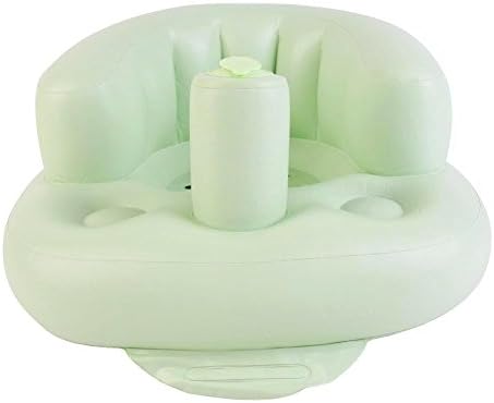 NOT HOME Inflatable Easy Care Floor Nursery Chair for 0-3 Years Kids, Portable Assistant Sofa Seat for Bathing and Dinning (Light Green)