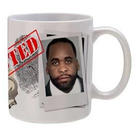 Detroit Mayor Kwame Kilpatrick "Mugshot" Mug