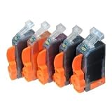 1x Satz kompatible Patronen PGI-525/CLI-526 Canon Pixma IP4850 / MG5150 / MG5250 / MG6150 / MG8150 / MX885 Patronen mit Chip Kein Umbau und resetten des alten Chips mehr nötig!!!! Kein Adapter notwendig! Einfach einsetzen und drucken!!!! Füllstandsanzeige
