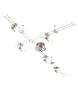 Eglo  87607A Drive, Nickel-Frosted/sat, 5-Light Track Light Fixture