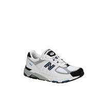 New Balance Men's MR1123 Running Shoe,White/Navy,10.5 EE