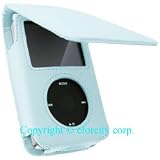 yooZoo Leather Flip Case for Apple iPod 160GB Classic & 60/80GB Video 5G with Belt Clip, Lanyard, and Screen Protector Horizon Blue