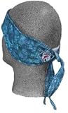 Winter Headband Blue Batik