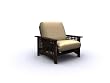 Rhodes Espresso Jr. Twin Chair By Elite Furniture