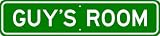 GUY ROOM SIGN - Personalized Gift Boy or Girl, Aluminum