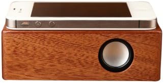 Resonance Speaker, TGOGO Wireless Wood Mutual Induction Stereo Resonance Speaker Boombox Magic Box Stereo for iPhone iPad Samsung HTC Sony Android IOS & All Devices with External Loud Speaker (Sapele)
