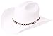 Enimay Faux Felt Western Style Cowboy Cowgirl Hat Classic White Large | X-Large