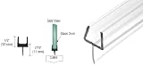 CRL One-Piece Bottom Rail With Clear Wipe for 1/2 Glass - 32-5/8 in long