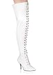 Women's 5 Inch Lace-Up Thigh Boot, With Side Zip