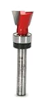 Freud 22-508 9/16" Diameter 14-Degree Top Bearing Dovetail Router Bit (1/4" Shank)