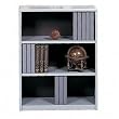 Value Mate&reg; Series Steel Three Shelf Bookcase, 31-3/4w x 13-1/2d x 41h, Gray (SAF7171GR)