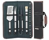 BBQ Executive Gourmet Tool Set BLACK 12pc Picnic At Ascot