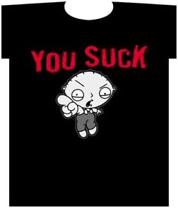 Family Guy Stewie You Suck T-Shirt #7 (Mens Medium)