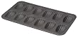 Paderno World Cuisine 12 Imprint 15.5 by 7.875 Non-Stick Madeleine Sheet