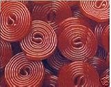 Red Licorice Wheels 5 Pound Box