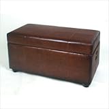 Bench Trunk with Lid Fabric: Brown