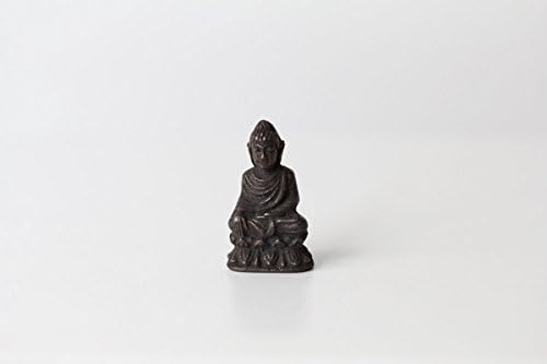 RARE Tibetan Witness Earth Pose Buddha Miniature Bronze Statue Figurine