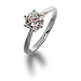 Jewelry : Eve's Addiction Solitaire Cubic Zirconia Engagement Ring