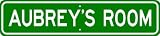 AUBREY ROOM SIGN - Personalized Gift Boy or Girl, Aluminum