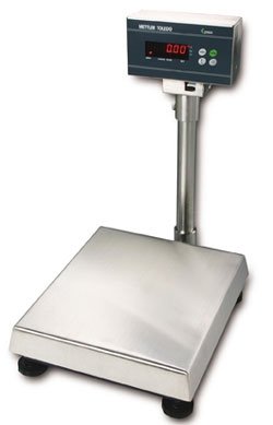 Mettler Toledo Xpress XMC06-XIS Standard Bench Scale, Capacity 10 lb x 0.002 lb, 9 x 9 in. Stainless Steel Platter, Mild Steel Base