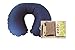 NewlineNY Inflatable TPU Travel Neck Pillow (Blue) Drawstring Carrying Pouch
