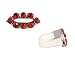Cell Phone Charm - C20 - Antennae Jewelry - Crystal Lips ~ Siam Red