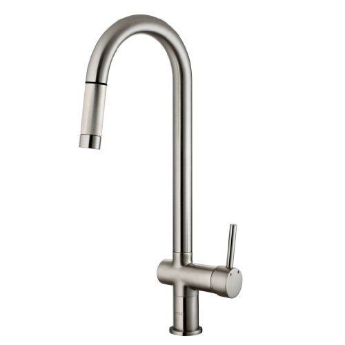 VIGO VG02008ST Savona Kitchen Pull Out Spray Faucet, Steel